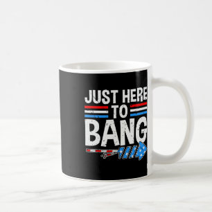 Mug Juste Ici Pour Bang Chemise Feu d'artifice Fête 4è