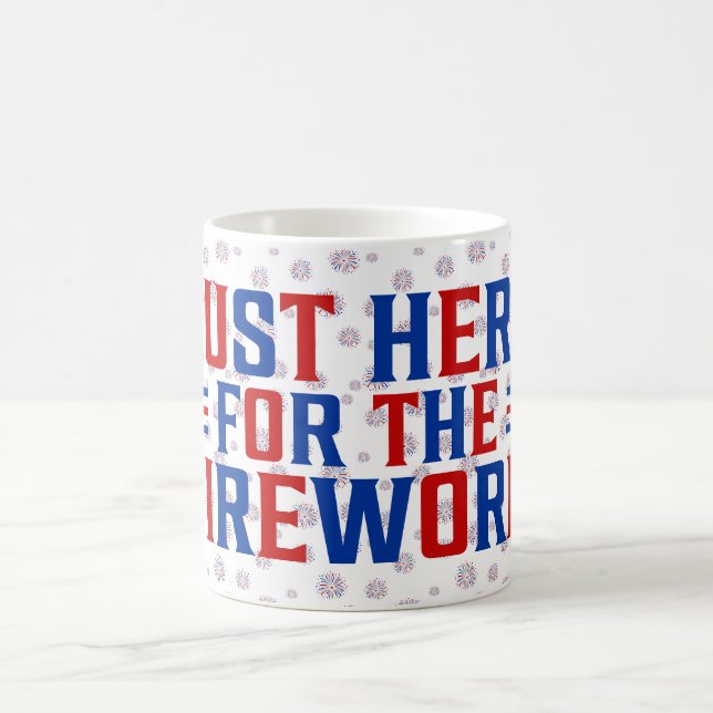 Mug Juste Ici Pour Le Feu D'Artifice Drôle Pour Deux (Centre)