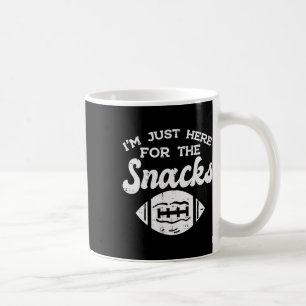 Mug Juste ici pour les snacks Football américain Drôle