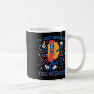 Mug Juste Ici Pour Les Wieners Hot Dog Funny 4 Juil