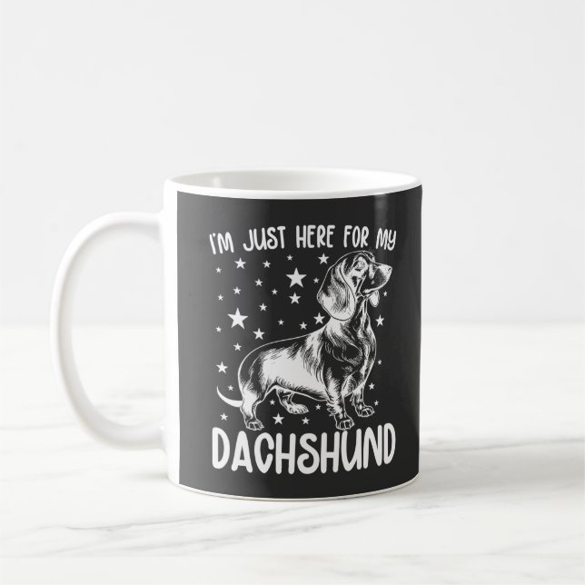 Mug Juste ici pour mon anniversaire cool d'amant de ch (Gauche)