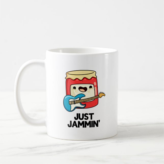 Mug Juste Jammin Funny Rocker Jam Pun (Gauche)