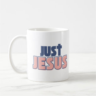 Mug Juste Jésus bleu rose chrétien