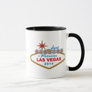 Mug Juste marié à Las Vegas fabuleux 2014 (signe)