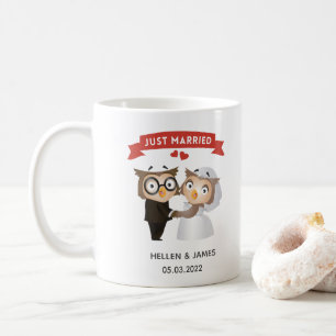 Mug Juste marié Owl Mariage