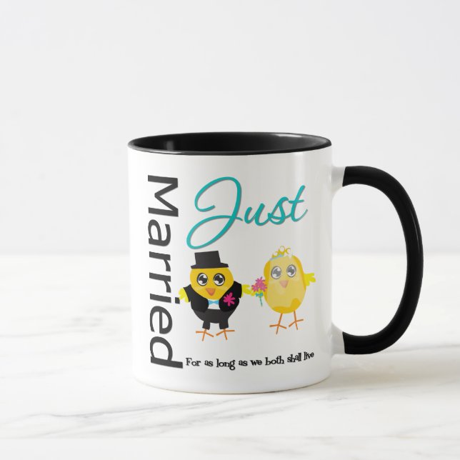 Mug Juste marié pour tant que nous tous les deux (Droite)