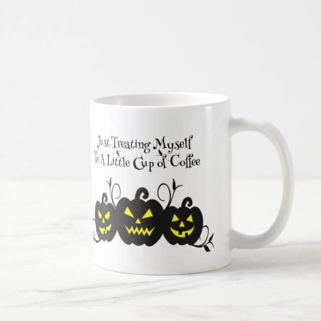 Mug Juste Me Faire Plaisir Citrouille de Jack O' Lante (Droite)