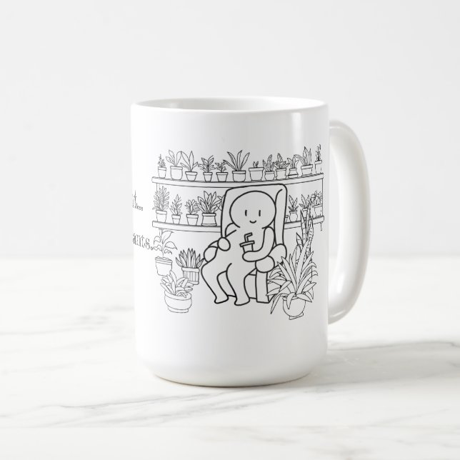 Mug Juste moi et mes plantes (Devant droit)