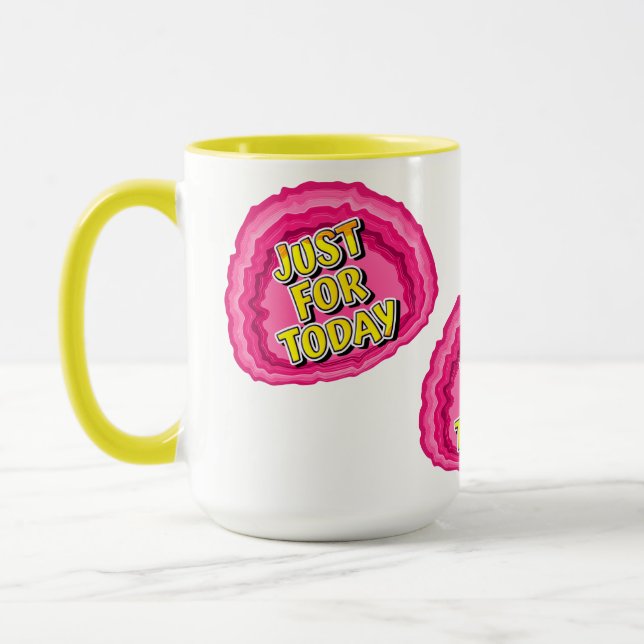 Mug Juste pour aujourd'hui Geode 12 Etapes Slogan de r (Gauche)
