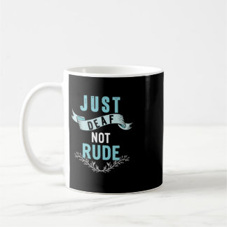 Mug Juste Sourds Pas Impolis Ruban Jaune de Sensibilis