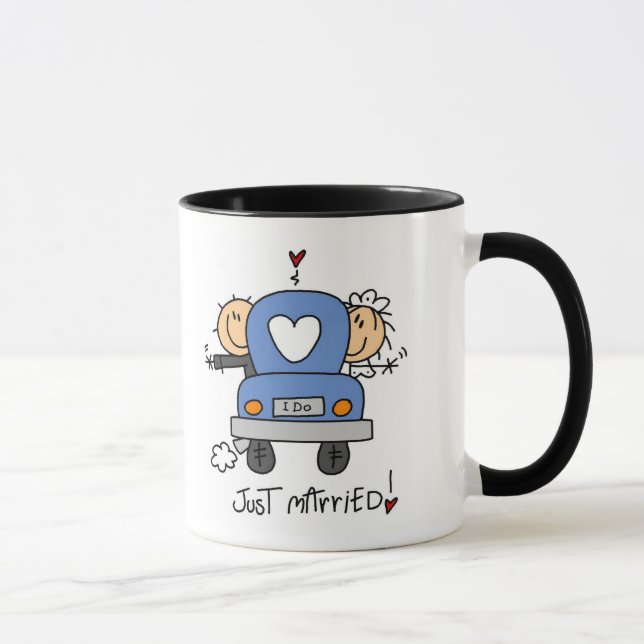 Mug Juste T-shirts et cadeaux mariés de jeunes mariés (Droite)