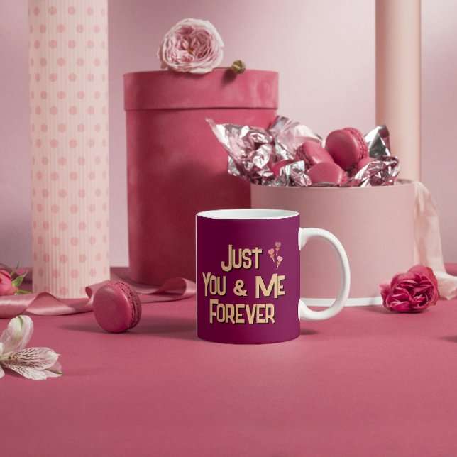 Mug Juste toi et moi pour toujours (Créateur téléchargé)