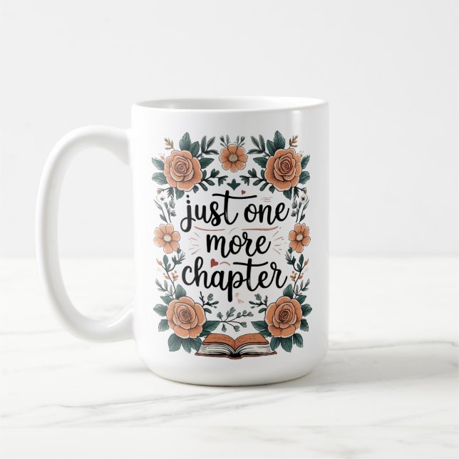 Mug Juste un chapitre de plus – Amateur de livres flor (Gauche)