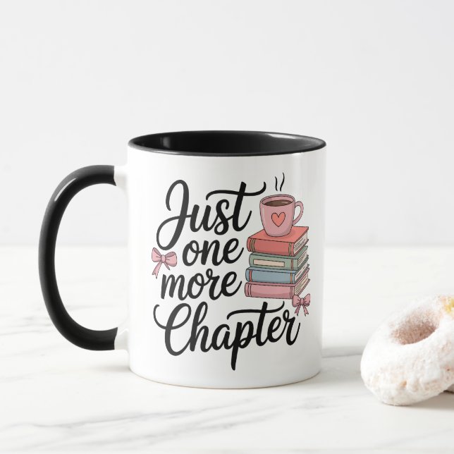 Mug Juste un chapitre de plus – Conception Cozy Bookwo (Avec donut)