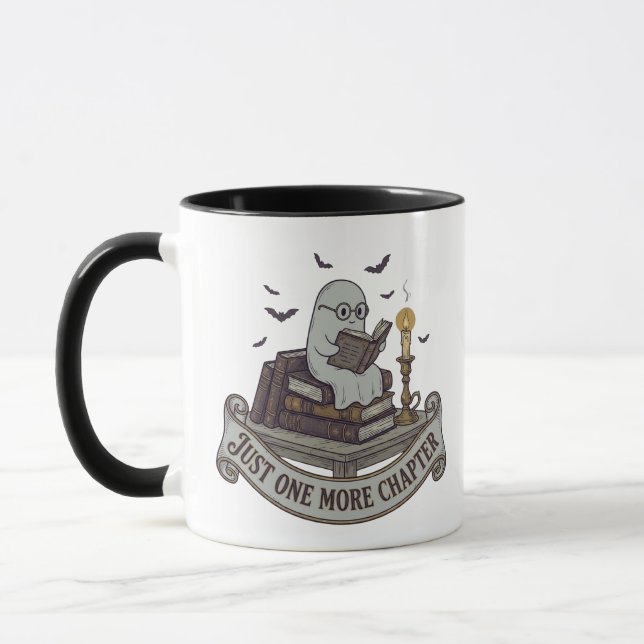 Mug Juste un chapitre de plus Lecture Fantôme Hallowee (Gauche)