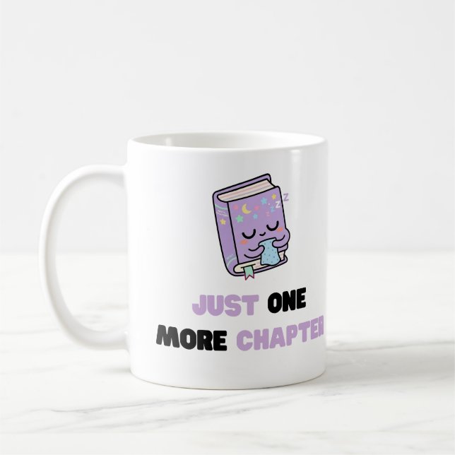 Mug Juste un chapitre de plus Livre vectoriel drôle et (Gauche)