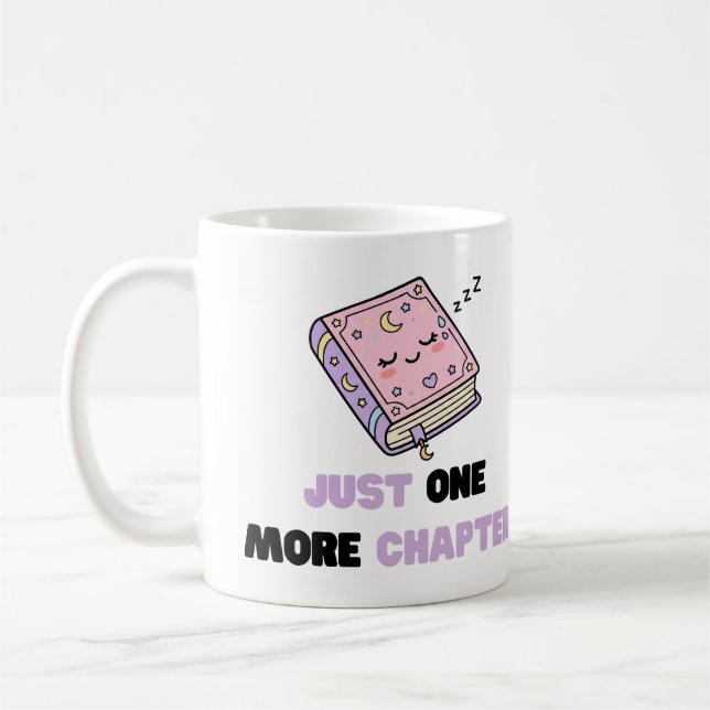 Mug Juste un chapitre de plus Livre vectoriel drôle et (Gauche)
