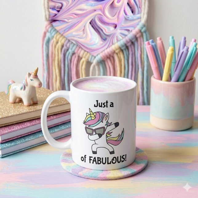 Mug Juste un (dab) de Fabuleux ! Licorne (Créateur téléchargé)