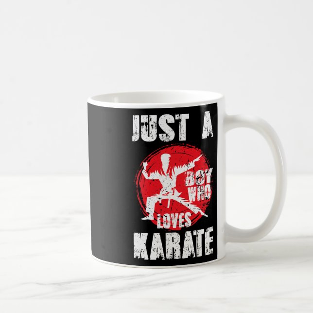 Mug Juste Un Garçon Qui Aime Karate Drôle Dire Martial (Droite)