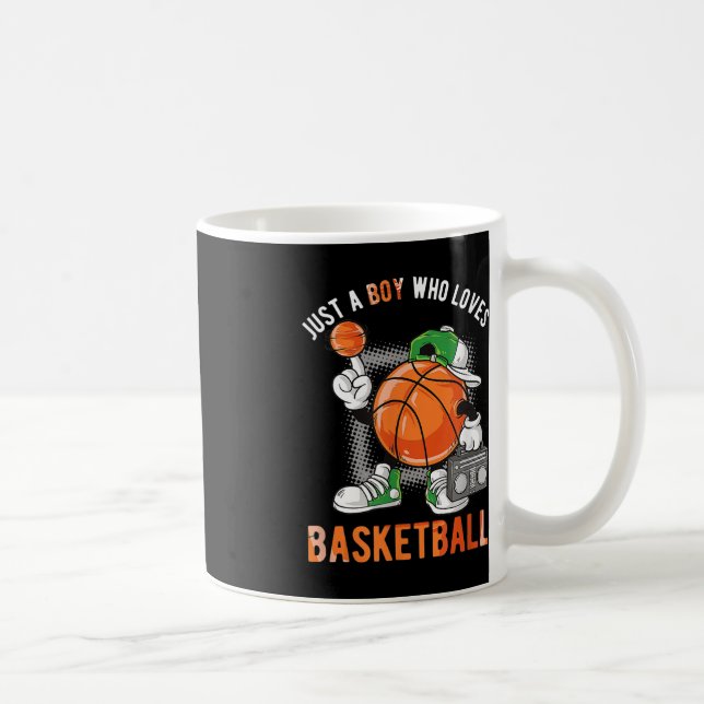 Mug Juste un garçon qui aime le basket-ball 2 (Droite)