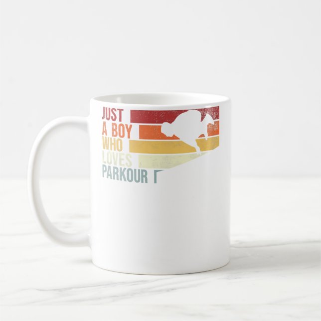 Mug Juste un garçon qui aime le parkour. Parkour de co (Gauche)