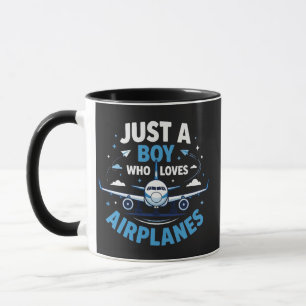 Mug Juste un garçon qui aime les avions