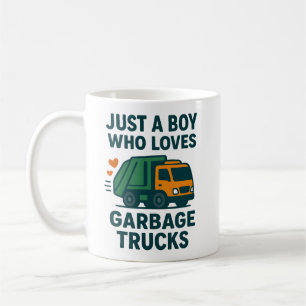 Mug Juste un garçon qui aime les camions poubelles Enf