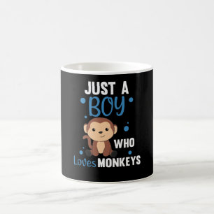 Mug Juste un garçon qui aime les singes Singes doux Si
