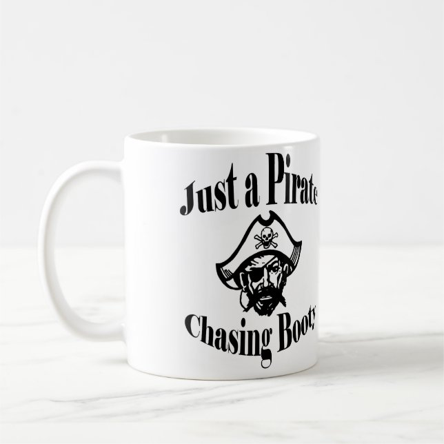Mug Juste un pirate pourchassant le chou - Visage noir (Gauche)