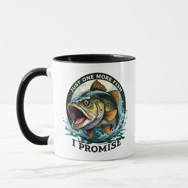 Mug Juste Un Poisson De Plus Je Promets Drôle Pêche (Gauche)
