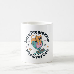 Mug Juste un programmeur qui aime les chats