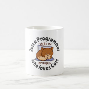 Mug Juste un programmeur qui aime les chats