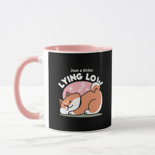 Mug Juste un Shiba allongé bas : mignonne conception S