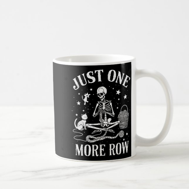 Mug Juste une autre rangée Squelette Crochet Chat Drôl (Droite)