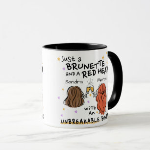 Mug "Juste une Brunette et une tête rouge" Musique per