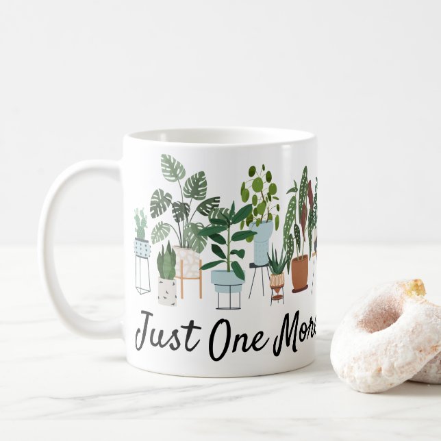 Mug Juste Une Chemise Plante De Plus, Plante Lady Gard (Avec donut)