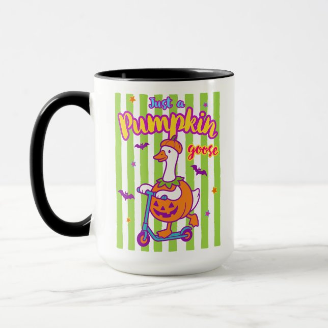 Mug Juste une dinde de Halloween en citrouille (Gauche)