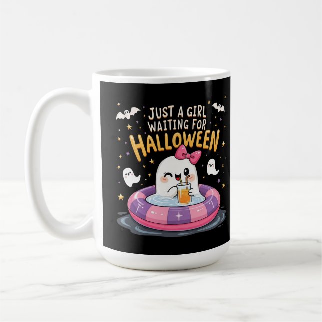 Mug Juste Une Fille En Attente D'Halloween Été Éffraya (Gauche)