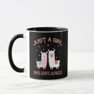 Mug Juste Une Fille Qui Aime Alpacas - Mignonne Alpaca
