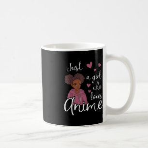 Mug Juste une fille qui aime Anime Anime Africain Amér