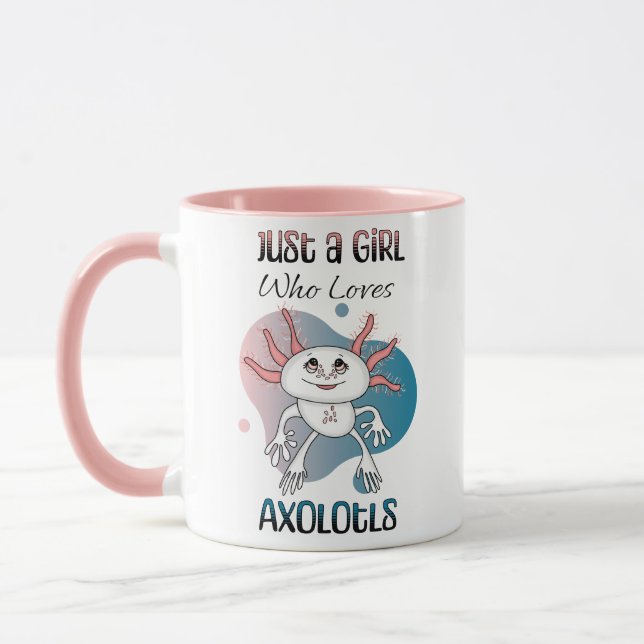 Mug Juste une fille qui aime Axolotls (Gauche)