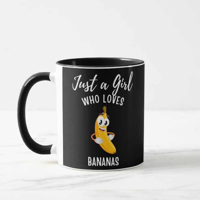 Mug Juste une fille qui aime Bananes vêtement banane (Gauche)