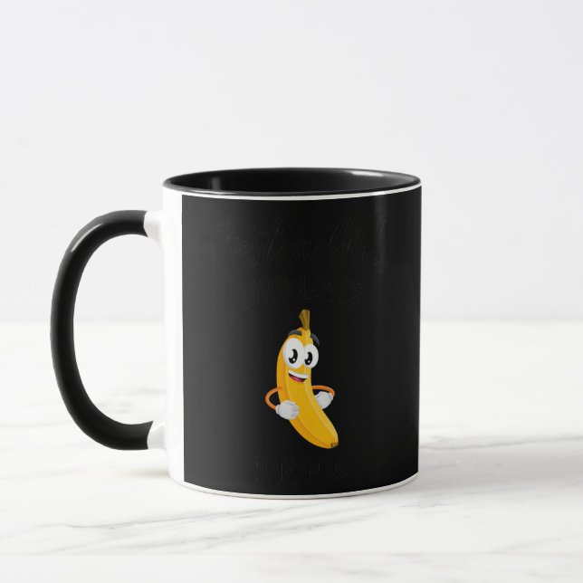 Mug Juste une fille qui aime Bananes vêtement banane (Gauche)