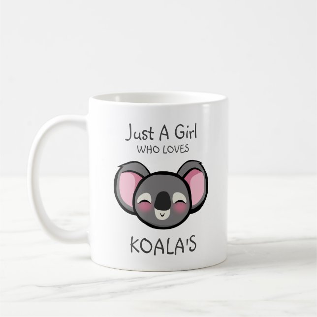 Mug Juste une fille qui aime celle de Koala (Gauche)