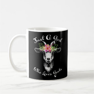 Mug Juste une fille qui aime Chèvres Farmer femmes Chè