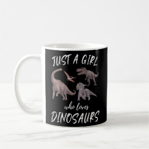 Mug Juste Une Fille Qui Aime Dinosaures Dinosaure Thèm