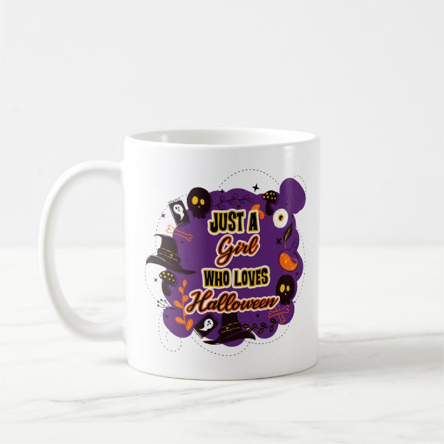 Mug Juste une fille qui aime Halloween (Gauche)