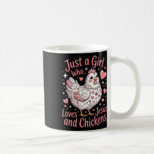 Mug Juste Une Fille Qui Aime Jésus Et Les Poules Chrét