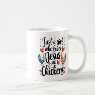 Mug Juste Une Fille Qui Aime Jésus Et Poulet Agritouri
