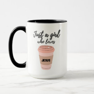 Mug Juste une fille qui aime Jésus Mug/Café/Tea Cup